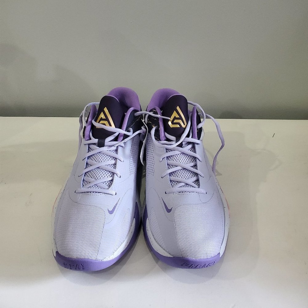 Nike Zoom Freak 4 ASW DV1178-500 Men's Purple/Black Basketball Shoes